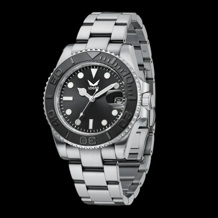 Quartz Calendar Watch, 316L Stainless Steel Watch