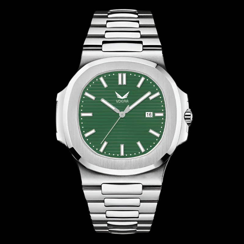 Men’s 316L Stainless Steel Watch – Navy Blue Dial, High Quality