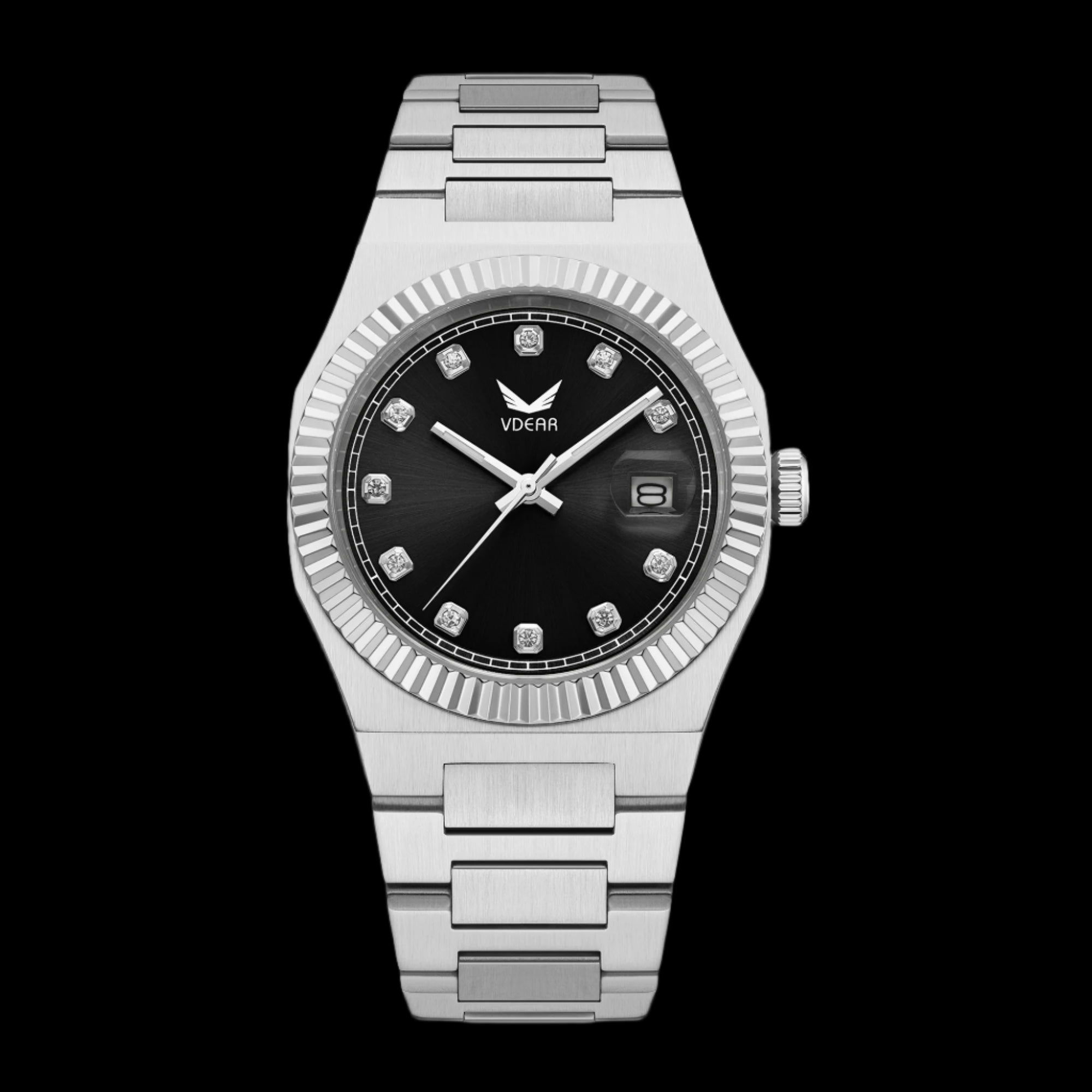 Vdear Men's Luxury Waterproof Watch – Diamond Dial