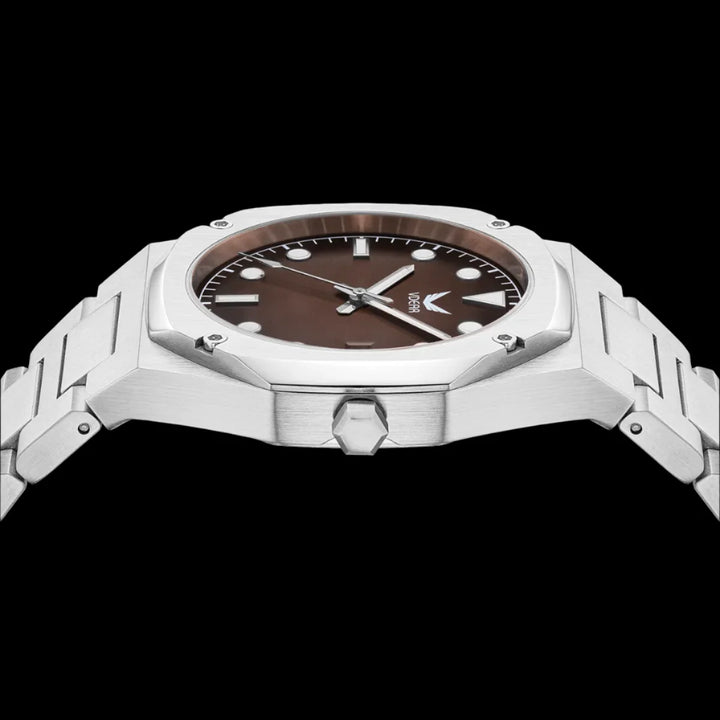 Vdear Men's Ultra-Thin Quartz Watch – Gradient Dial, Leather Band, Luminous, 30M Waterproof