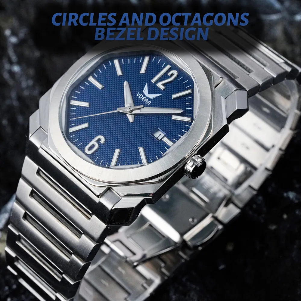 Vdear Men's Ultra-Thin Business Watch – Waterproof & Luminous